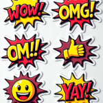 Reaction Icons - Sticker Sheet v14
